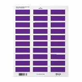 Spooky Colors - Lila Labels (Vorne)