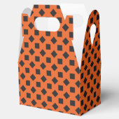Spooky Colors - Orange & Black Pattern Gefälligkei Geschenkschachtel (Geöffnet)