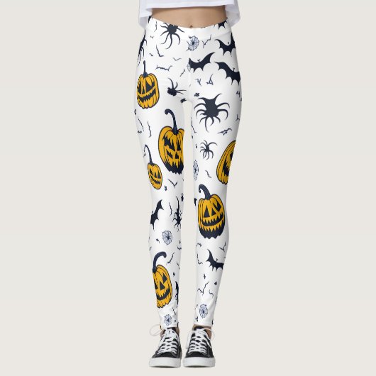 Spooky Comfort: Halloween-Inspirierte Leggings (Vorderseite)