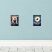 Spooky Cool Ghost Fun & Hexy Halloween Bilderwand Sets (Holzboden)