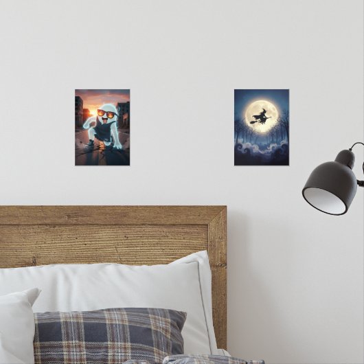 Spooky Cool Ghost Fun & Hexy Halloween Bilderwand Sets (Schlafzimmer)