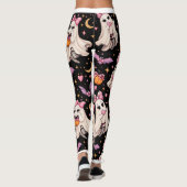 Spooky Coquette Ghost Halloween Leggings (Rückseite)