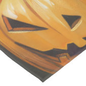 Spooky Corgi Dog Halloween Hexenkürbis Tischdecke (Schrägansicht)