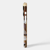 Spooky Cozy iPhone Case Ghost Pumpkin Bookshelf (Rückseite / Links)