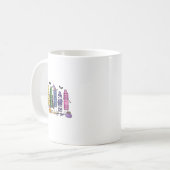 Spooky Crayon Halloween Teacher Trick oder Unterri Kaffeetasse (Vorderseite Links)