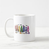 Spooky Crayon Halloween Teacher Trick oder Unterri Kaffeetasse (Links)
