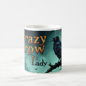 Spooky Crazy Crow Lady Tasse (Mittel)