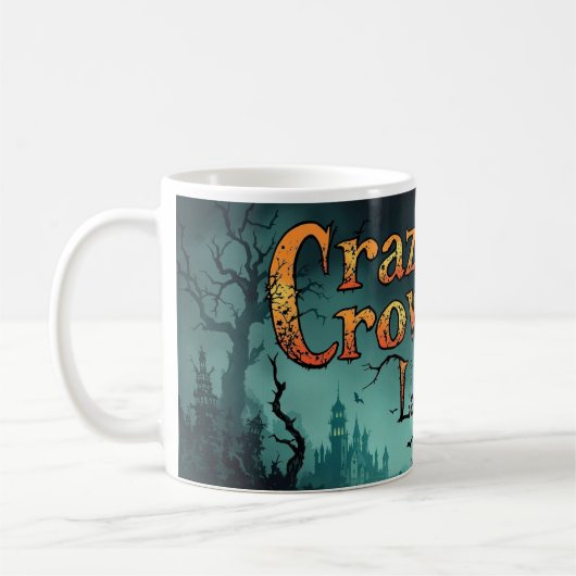 Spooky Crazy Crow Lady Tasse (Links)