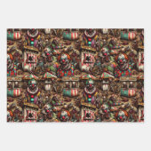 Spooky Creepy Clown Zombie Abandoned Carnival Geschenkpapier Set (Vorderseite 2)