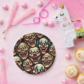 Spooky Creepy Clown Zombie Halloween Pappteller (Party)