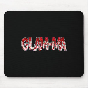 Spooky Creepy Oma Glam-ma Halloween-Kostüm Mousepad