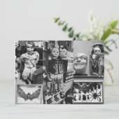 Spooky Creepy Puppen Schwarz-Weiß Halloween Einladung (Stehend Vorderseite)