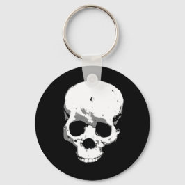 Spooky Creepy Skull Halloween Schlüsselanhänger