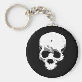 Spooky Creepy Skull Halloween Schlüsselanhänger