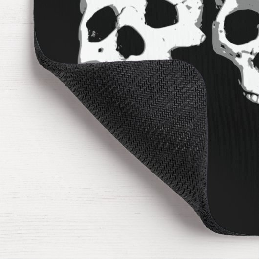 Spooky Creepy Skulls Halloween Mousepad (Ecke)