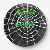 Spooky Creepy Spiderweb Pattern Halloween Custom Pappteller (Vorderseite)
