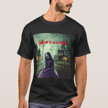 Spooky Creepy Woman T - Shirt