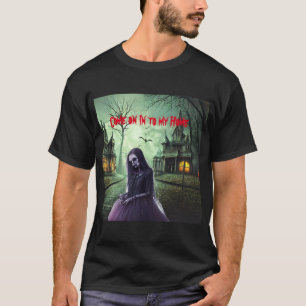 Spooky Creepy Woman T - Shirt