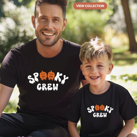 Spooky Crew Halloween Matching Family Boys T-Shirt