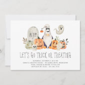 Spooky Crew Kids Halloween Trick oder Treatment Pa Einladung (Vorderseite)