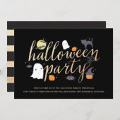 Spooky Critters Halloween Einladung (Vorne/Hinten)