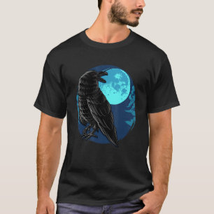 Spooky Crow Bird Raven Crow Claws Spookoky Hallowe T-Shirt