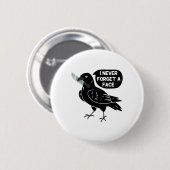 Spooky Crow mit Messer Button (Vorne & Hinten)