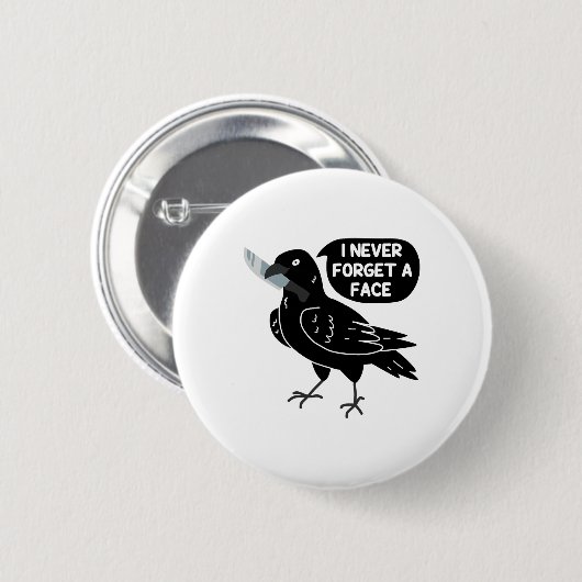 Spooky Crow mit Messer Button (Vorne & Hinten)