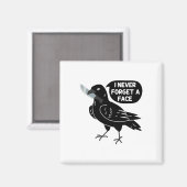 Spooky Crow mit Messer Magnet (Vorderseite/Rückseite)