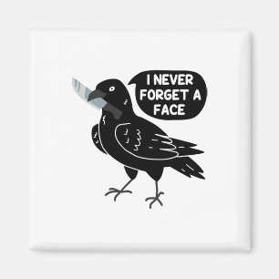 Spooky Crow mit Messer Magnet