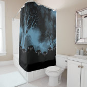 Spooky Crows Duschvorhang (Beispiel)
