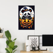 Spooky Cuddles, Adorable Halloween Panda Poster (Heimbüro)
