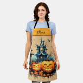 Spooky Custom All-over Print Halloween-Schürze Schürze (Getragen)