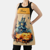 Spooky Custom All-over Print Halloween-Schürze Schürze (InSitu)