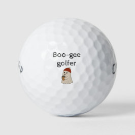 Spooky Cute Adorable Ghost Red Beanie Halloween  Golfball