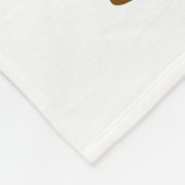 Spooky Cute Black Dog with Ghost  Fleecedecke (Ecke)