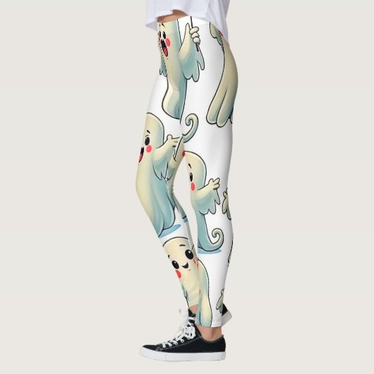 Spooky Cute Ghosts: Hauntingly Fun! Leggings (Links)