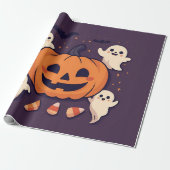 Spooky Cute Halloween Party Geschenkpapier (Ungerollt)
