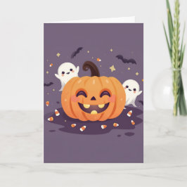 Spooky Cute Halloween Party Greeting Card – 5x7 Karte