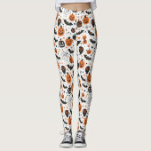 Spooky Cute Halloween Pattern  Leggings (Vorderseite)