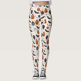 Spooky Cute Halloween Pattern Leggings