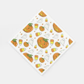 Spooky Cute Halloween Pumpkin Paper Napkins Serviette (Ecke)