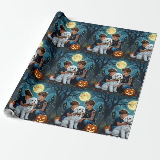 Spooky & Cute Halloween Wrapping Paper Geschenkpapier (Ungerollt)