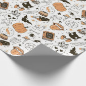 Spooky Cute Happy Halloween Geschenkpapier (Ecke)