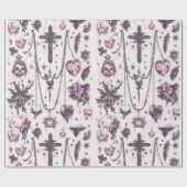 Spooky Cute Happy Halloween Geschenkpapier (Flach)