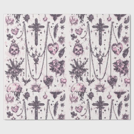 Spooky Cute Happy Halloween  Geschenkpapier (Flach)