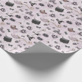 Spooky Cute Happy Halloween  Geschenkpapier (Ecke)