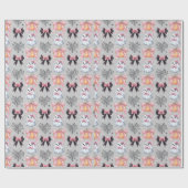 Spooky Cute Happy Halloween Geschenkpapier (Flach)