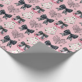 Spooky Cute Happy Halloween  Geschenkpapier (Ecke)