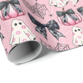 Spooky Cute Happy Halloween Geschenkpapier (Rolleneckpunkt)